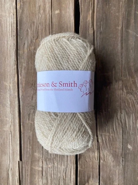 Jamieson & Smith - 2 ply Jumper Weight Shetland #202 Stone — Fiber